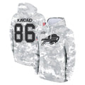 B.Bills #86 Dalton Kincaid Player Arctic Camo Salute to Service Hoodies Edoa Stitched Jerseys