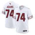 A.Cardinals #74 Isaiah Adams Player White Home Game Edoa Stitched Jerseys