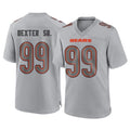 C.Bears #99 Gervon Dexter Sr. Player Gray Atmosphere Fashion Game Edoa Stitched Jerseys