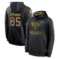 J.Jaguars #85 Brenton Strange Player Black Salute to Service Hoodies Limited Game Edoa Stitched Jerseys