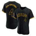 C.Cubs #4 Pete Crow-Armstrong Player Black Snake Skin City Limited Elite Home Game Edoa Stitched Jerseys