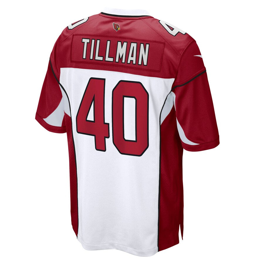 A.Cardinals #40 Pat Tillman Player White Home Game Edoa Stitched Jerseys