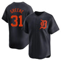 D.Tigers #31 Riley Greene Player Navy Home Limited Edoa Stitched Jerseys