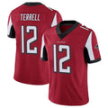 A.Falcons #12 Avieon Terrell Player Red Color Vapor Untouchable Limited Home Game Edoa Stitched Jerseys