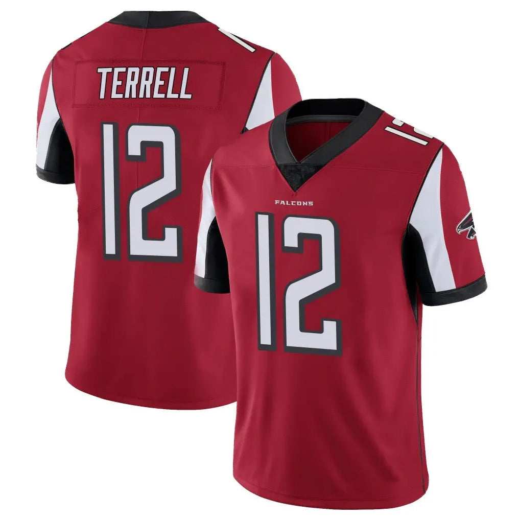 A.Falcons #12 Avieon Terrell Player Red Color Vapor Untouchable Limited Home Game Edoa Stitched Jerseys