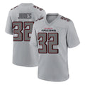 A.Falcons #32 Cash Jones Player Gray Fashion Home Game Edoa Stitched Jerseys