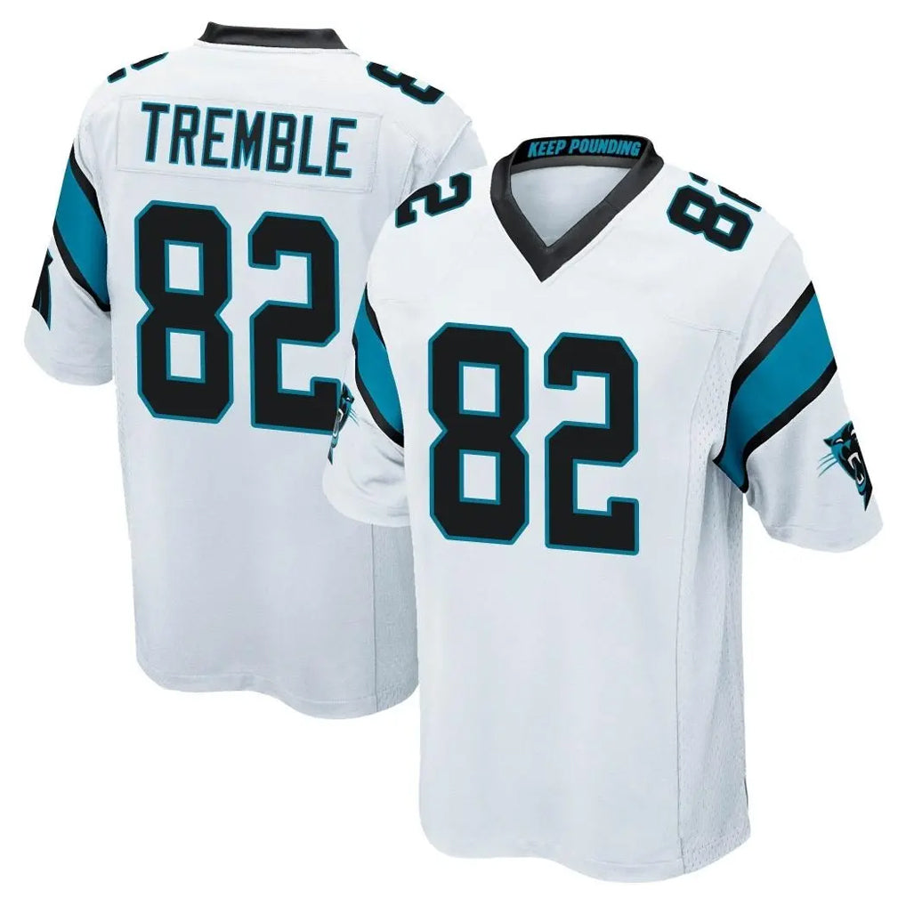 C.Panthers #82 Tommy Tremble Player White Game Edoa Stitched Jerseys
