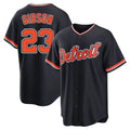 D.Tigers #23 Kirk Gibson Player Navy Home Game Edoa Stitched Jerseys
