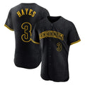 C.Reds #3 Ke'Bryan Hayes Player Black Snake Skin City Limited Elite Home Edoa Stitched Jerseys