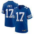 IN.Colts #17 Daniel Jones Player Royal Limited Home Game Edoa Stitched Jerseys