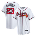A.Braves #23 Michael Harris II Player White Home Game Edoa Stitched Jerseys