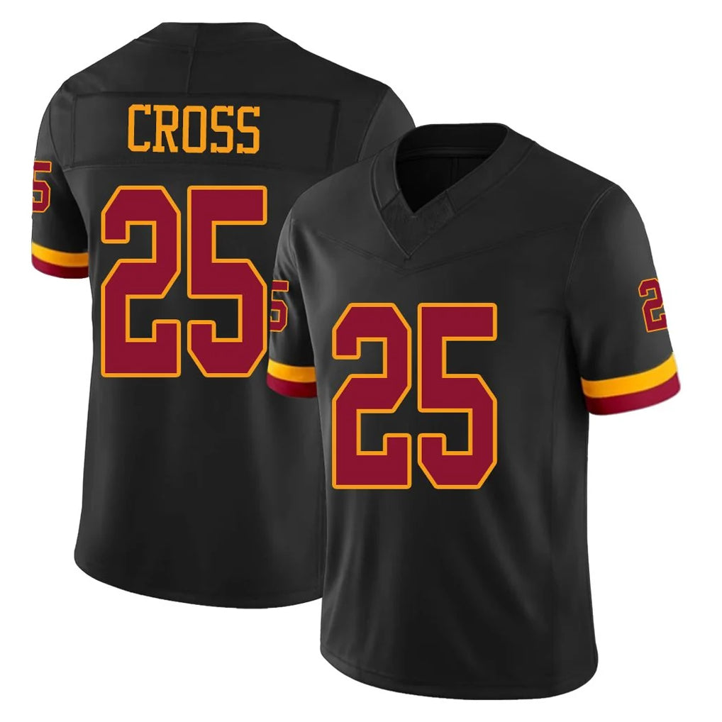 W.Commanders #25 Nick Cross Player Black Limited Vapor Home Game Edoa Stitched Jerseys