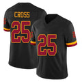 W.Commanders #25 Nick Cross Player Black Limited Vapor Home Game Edoa Stitched Jerseys