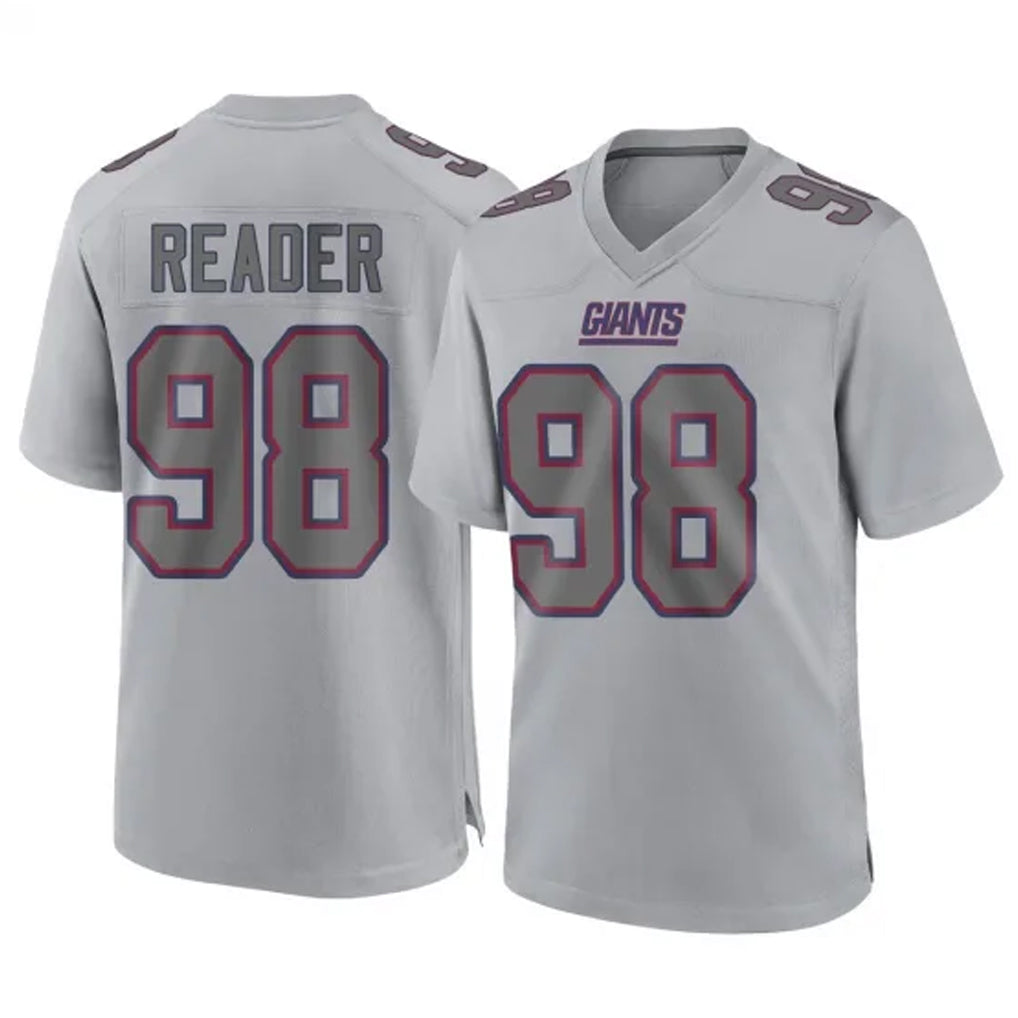 NY.Giants #98 DJ Reader Player Gray Atmosphere Fashion Limited Game Edoa Stitched Jerseys