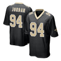 NO.Saints #94 Cameron Jordan Player Black Home Game Edoa Stitched Jerseys