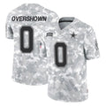 D.Cowboys #0 DeMarvion Overshown Player Arctic Camo Salute to Service Limited Home Game Edoa Stitched Jerseys
