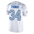 B.Bills #34 Thurman Thomas Player White Rivalries Collection Vapor Limited Edoa Stitched Jerseys