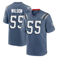 NE.Patriots #55 Jared Wilson Player Blue Rivalries Collection Home Game Edoa Stitched Jerseys