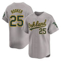 Athletics #25 Brent Rooker Player Gray Road Limited Home Game Edoa Stitched Jerseys
