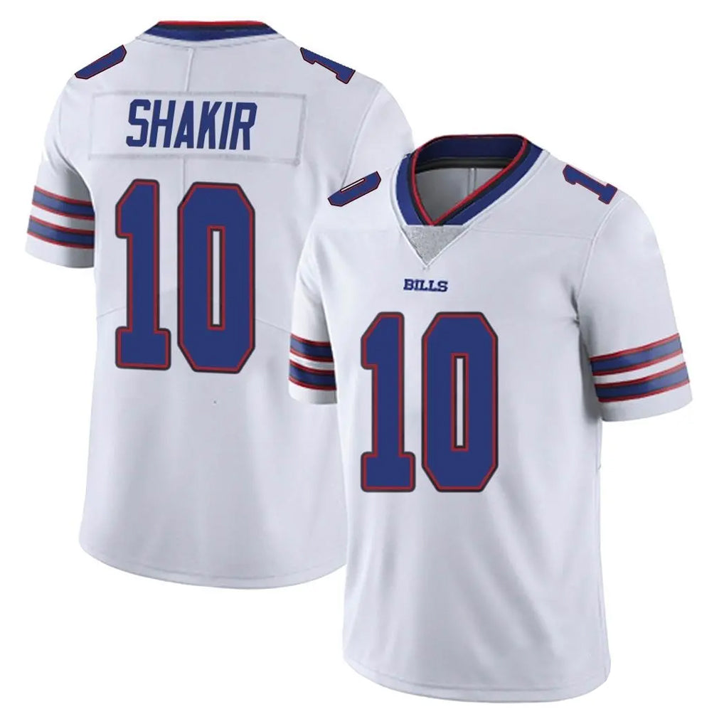 B.Bills #10 Khalil Shakir Player White Vapor Untouchable Limited Edoa Stitched Jerseys
