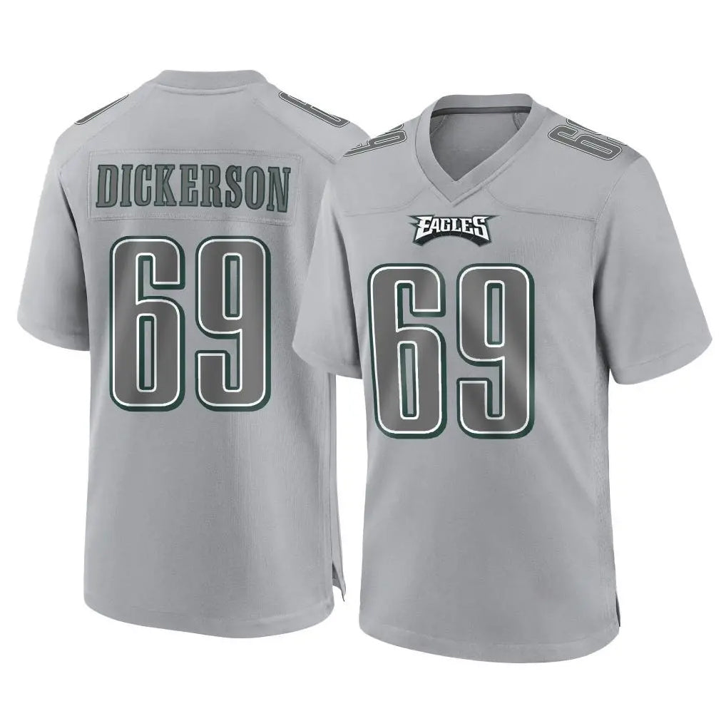P.Eagles #69 Landon Dickerson Player Gray Atmosphere Fashion Home Game Edoa Stitched Jerseys