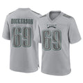 P.Eagles #69 Landon Dickerson Player Gray Atmosphere Fashion Home Game Edoa Stitched Jerseys