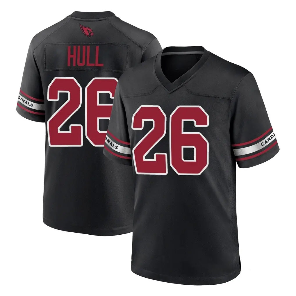 A.Cardinals #26 Evan Hull Player Black Alternate Game Edoa Stitched Jerseys