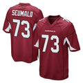 A.Cardinals #73 Isaac Seumalo Player Cardinal Home Game Edoa Stitched Jerseys