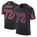 A.Cardinals #72 Hjalte Froholdt Player Black Limited Color Rush Vapor Untouchable Home Game Edoa Stitched Jerseys