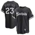 C.White Sox #23 Andrew Benintendi Player Black City Connect Home Game Edoa Stitched Jerseys