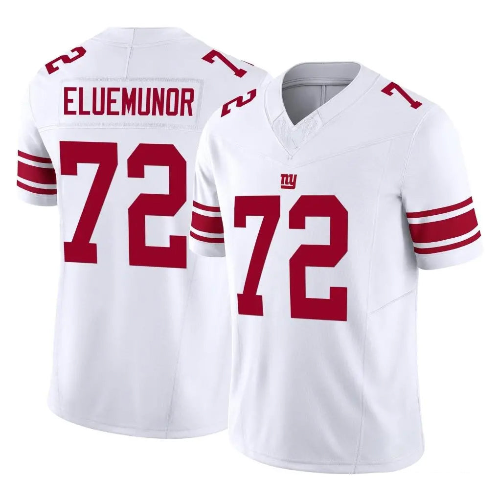 NY.Giants #72 Jermaine Eluemunor Player White Limited Vapor F.U.S.E. Home Game Edoa Stitched Jerseys