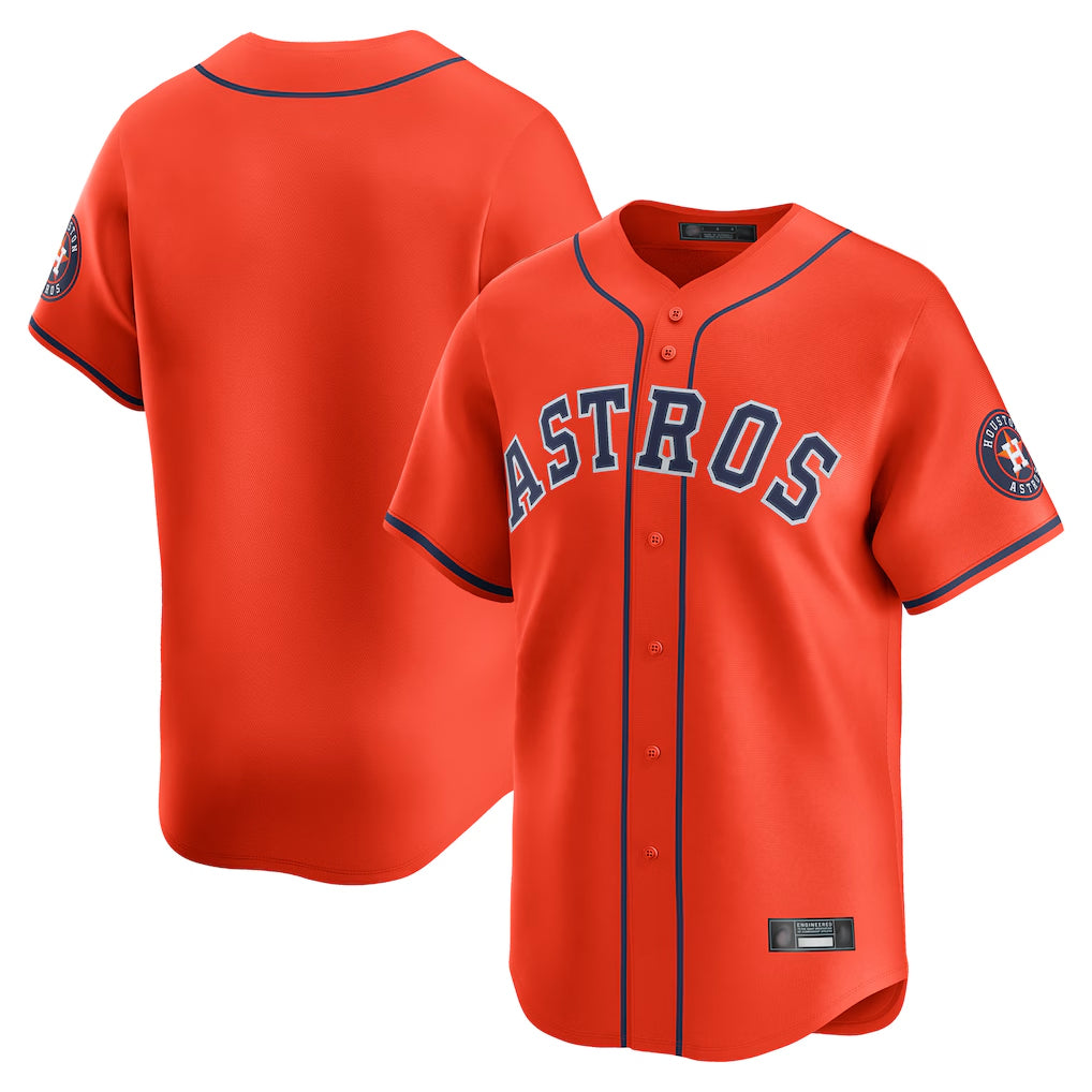 H.Astros ## Astros Blank Player Orange Home Limited  Edoa Stitched Jerseys