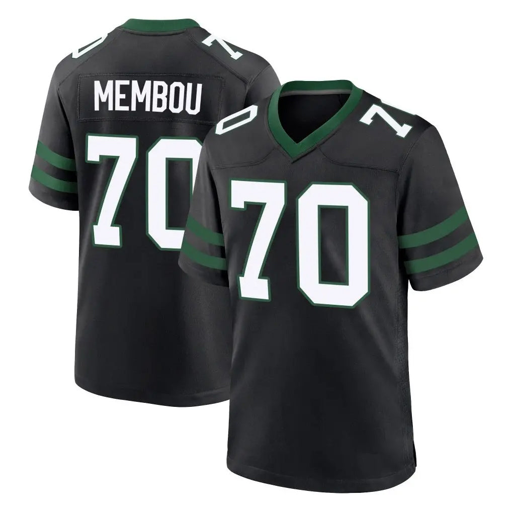 NY.Jets #70 Armand Membou Player Black Legacy Home Game Edoa Stitched Jerseys
