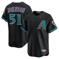 A.Diamondbacks #51 Randy Johnson Player Black Throwback Cooperstown Collection Limited Edoa Stitched Jerseys