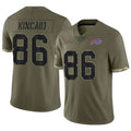 B.Bills #86 Dalton Kincaid Player Olive Salute To Service Game Edoa Stitched Jerseys