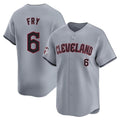 C.Guardians #6 David Fry Player Gray Road Limited Home Edoa Stitched Jerseys