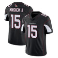 A.Cardinals #15 Gardner Minshew II Player Black Vapor Limited Home Game Edoa Stitched Jerseys