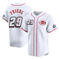 C.Reds #29 TJ Friedl Player White Speedway Classic Home Limited Edoa Stitched Jerseys