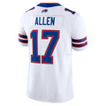 B.Bills #17 Josh Allen Player White Vapor F.U.S.E. Limited Edoa Stitched Jerseys
