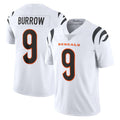 C.Bengals #9 Joe Burrow Player White Vapor Untouchable Limited Home Game Edoa Stitched Jerseys