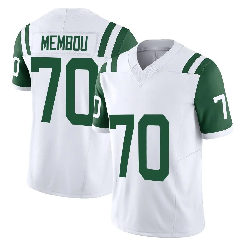 NY.Jets #70 Armand Membou Player White Limited Classic Vapor F.U.S.E. Home Game Edoa Stitched Jerseys