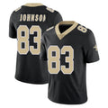 NO.Saints #83 Juwan Johnson Player Black Limited Vapor Untouchable Home Game Edoa Stitched Jerseys