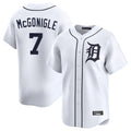 D.Tigers #7 Kevin McGonigle Player White Home Limited Edoa Stitched Jerseys