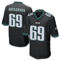 P.Eagles #69 Landon Dickerson Player Black Home Game Edoa Stitched Jerseys