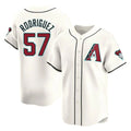 A.Diamondbacks #57 Eduardo Rodriguez Player Cream Limited Home Game Edoa Stitched Jerseys