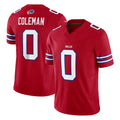 B.Bills #0 Keon Coleman Player Red Vapor F.U.S.E. Jersey Limited Home Game Edoa Stitched Jerseys