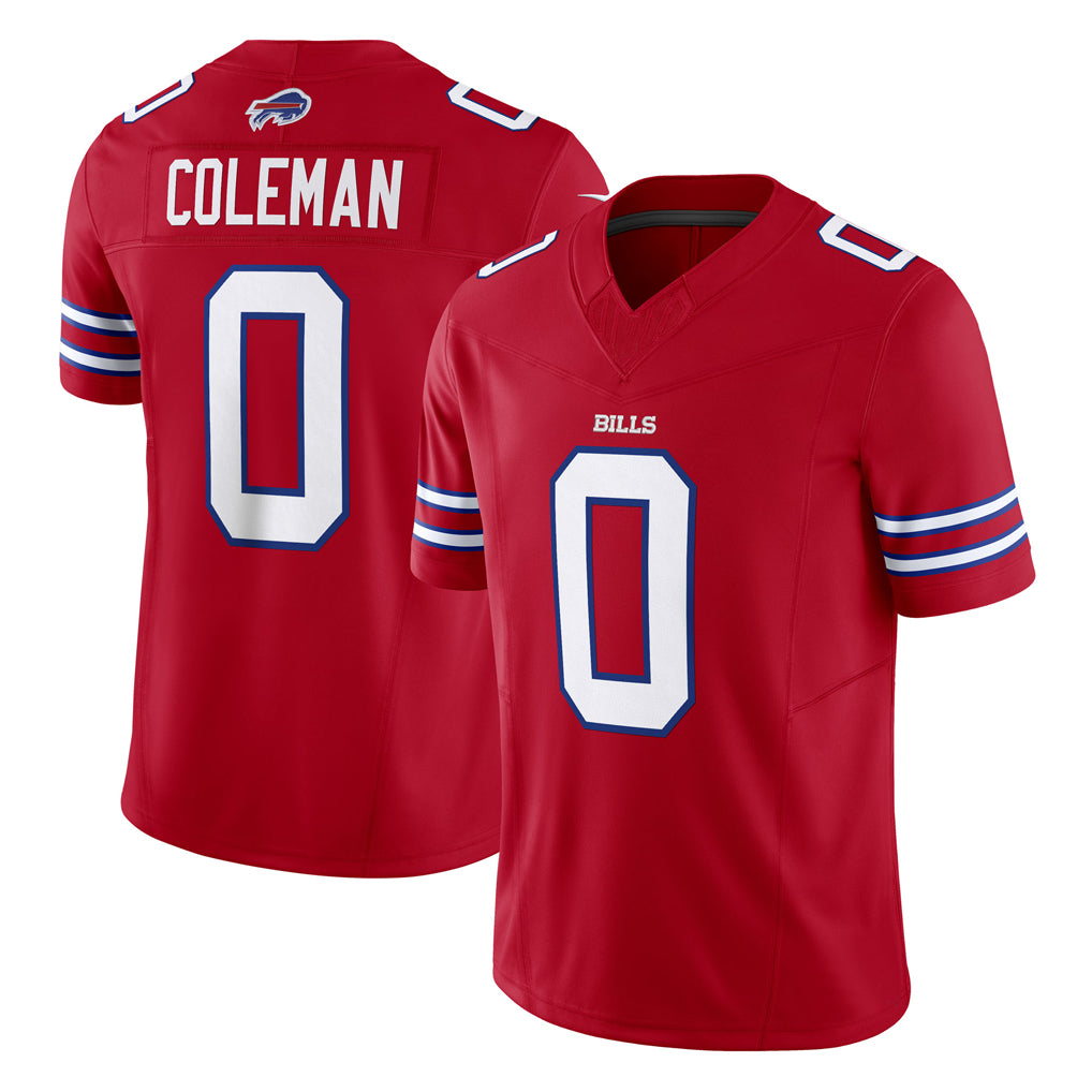B.Bills #0 Keon Coleman Player Red Vapor F.U.S.E. Jersey Limited Home Game Edoa Stitched Jerseys