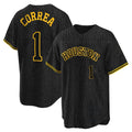 H.Astros #1 Carlos Correa Player Snake Skin City Home Game Edoa Stitched Jerseys