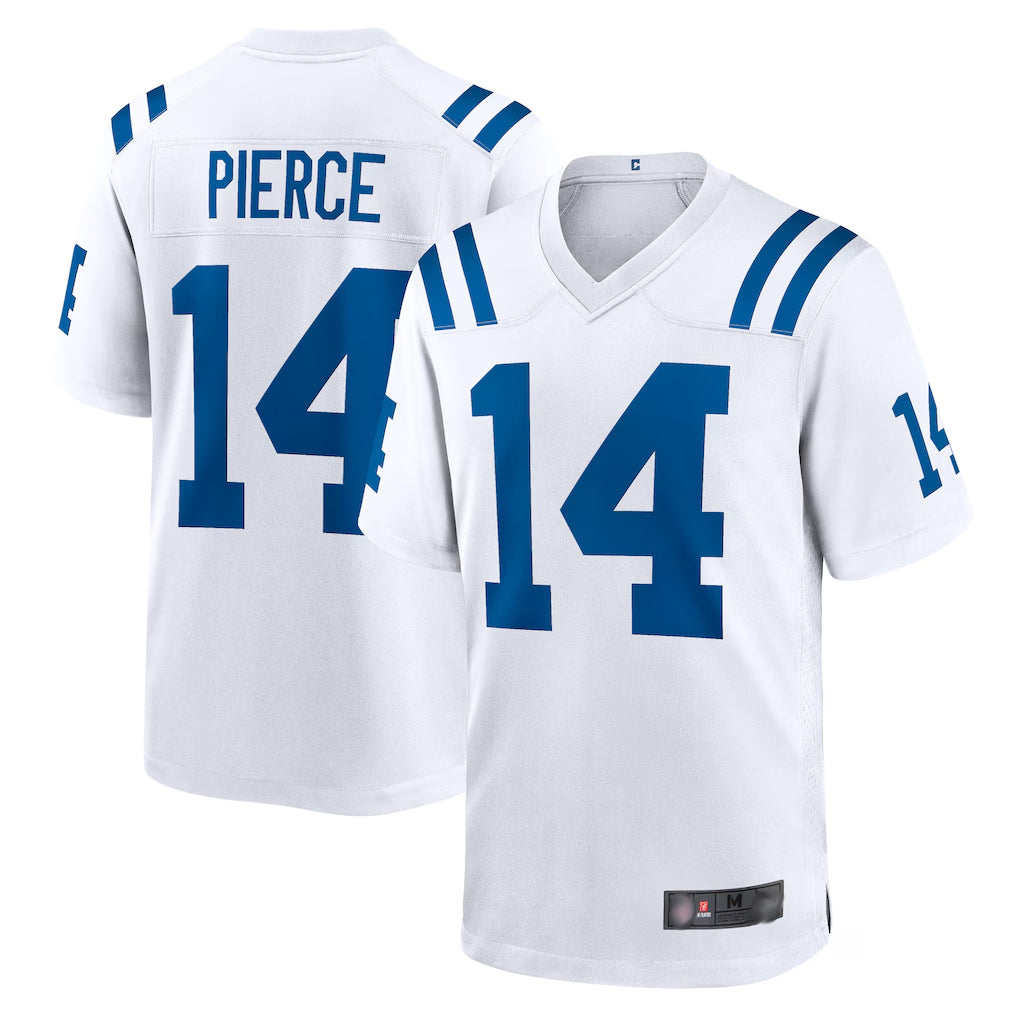 IN.Colts #14 Alec Pierce Player White Home Game Edoa Stitched Jerseys