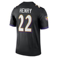 B.Ravens #22 Derrick Henry Player Black Legend Performance Edoa Stitched Jerseys
